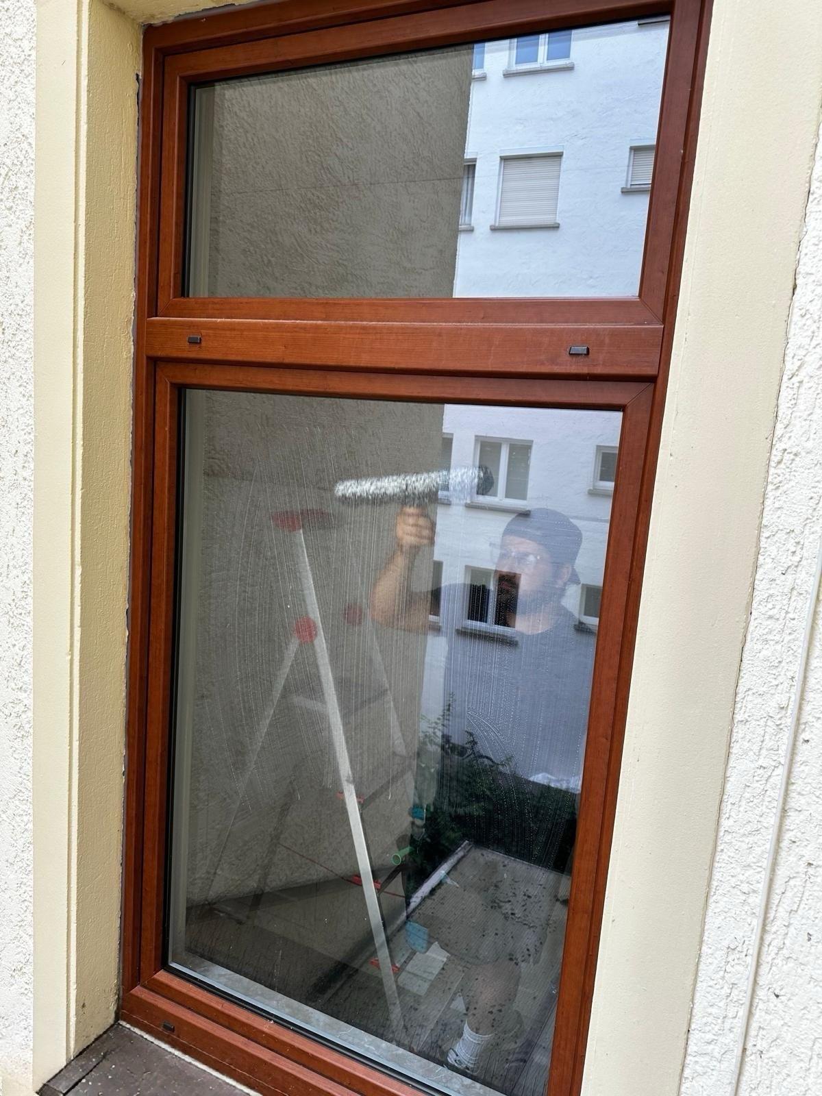Fensterreinigung mit Einwascher